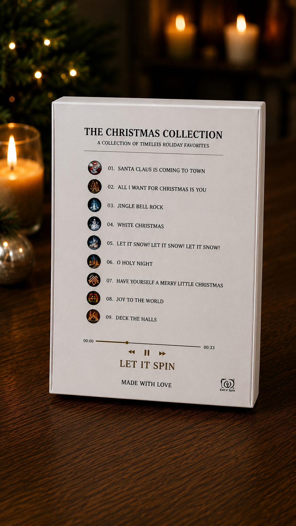 Magnetic Vinyl Music Frame — The Christmas Collection