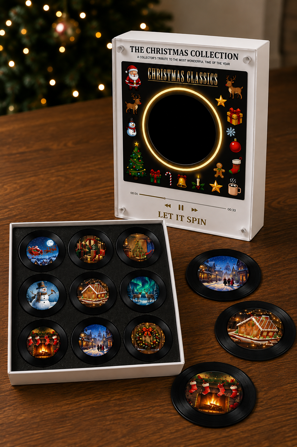 Magnetic Vinyl Music Frame — The Christmas Collection