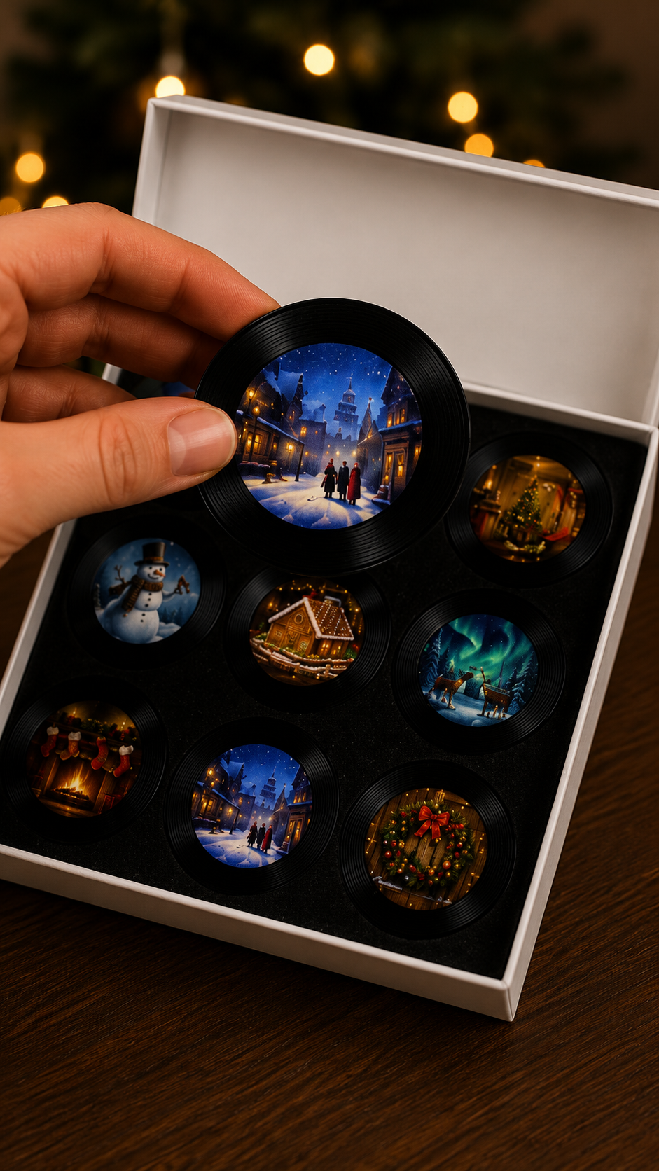 Magnetic Vinyl Music Frame — The Christmas Collection